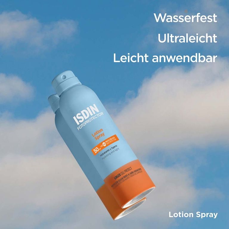 Fotoprotector ISDIN Lotion Spray LSF 50 Sonnenschutz für den Körper 250