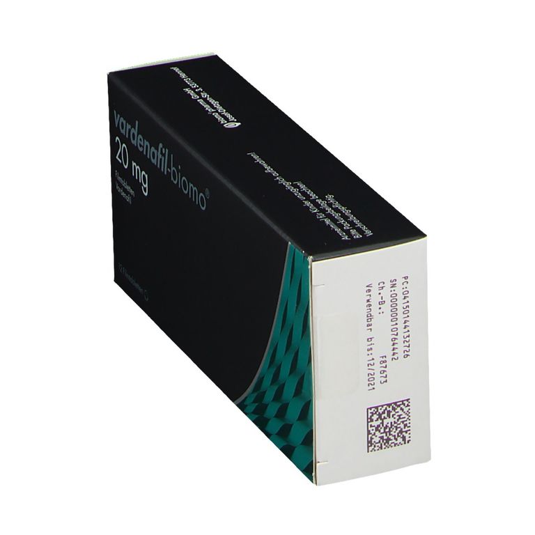 vardenafil-biomo® 20 mg 12 St mit dem E-Rezept kaufen - Shop Apotheke