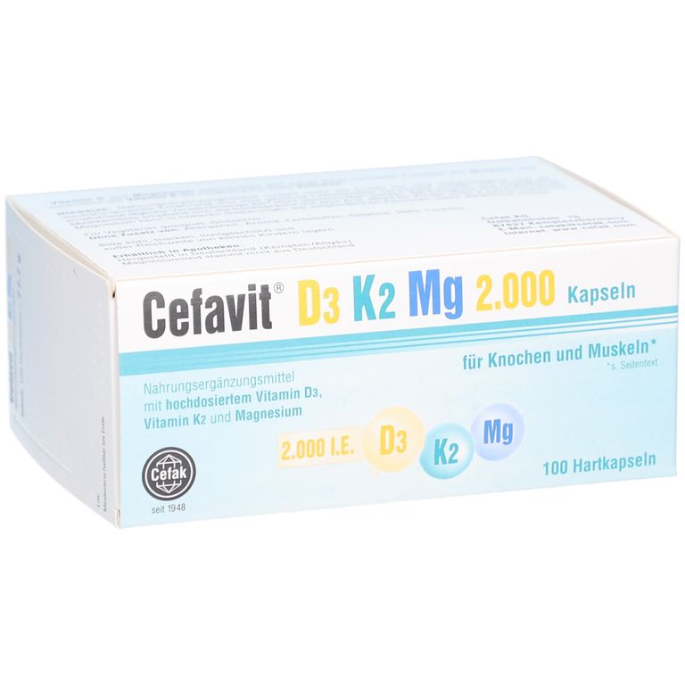 Cefavit® D3 K2 Mg 100 St Shop Apotheke