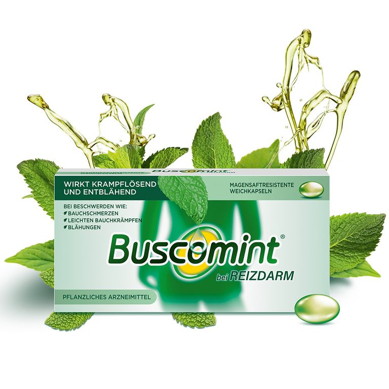 Buscomint® bei Reizdarm mit Pfefferminzöl bei leichten Krämpfen im ...