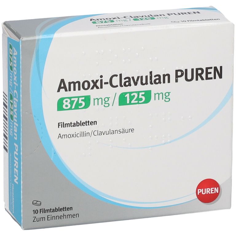 Amoxi Clavulan Aurobindo 875 125 Und Ibuprofen Amoxi-Clavulan PUREN 875 mg/125 mg 10 St mit dem E-Rezept kaufen - Shop