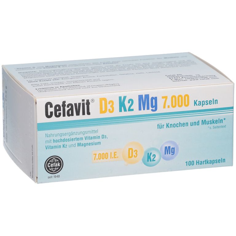 Cefavit® D3 K2 Mg 7.000 100 St Shop Apotheke