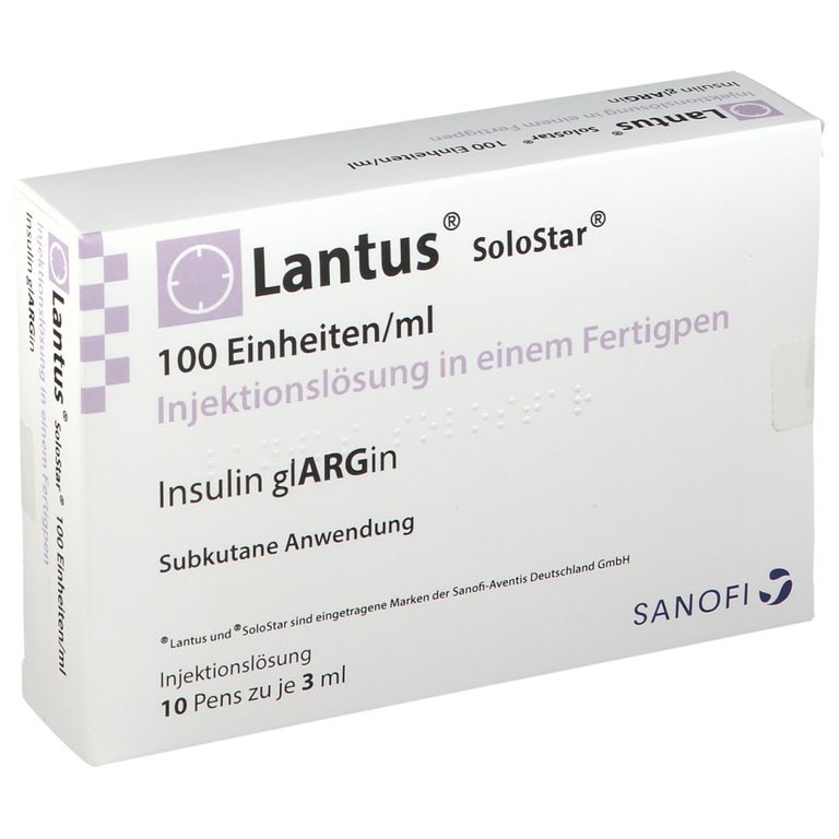Lantus® 100E/MlSolostarFp 10x3 ml mit dem ERezept kaufen Shop Apotheke