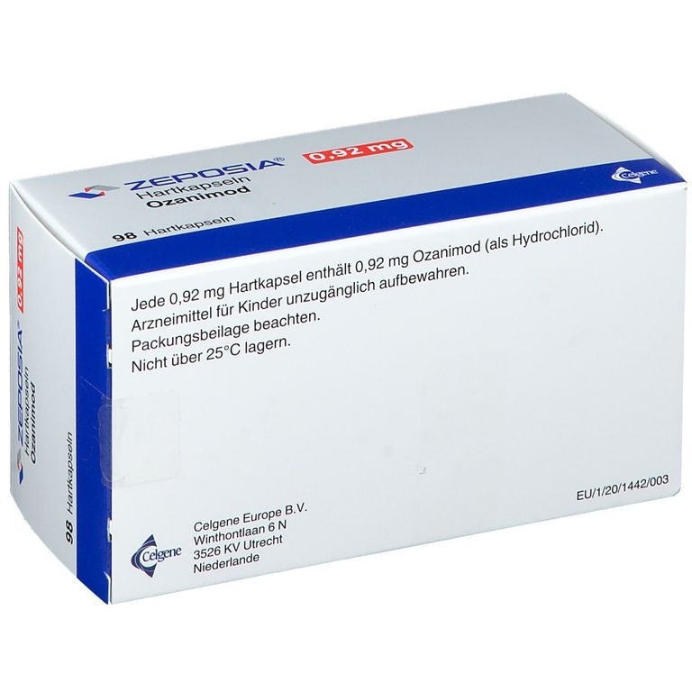Zeposia® 0,92 mg 98 St mit dem ERezept kaufen Shop Apotheke