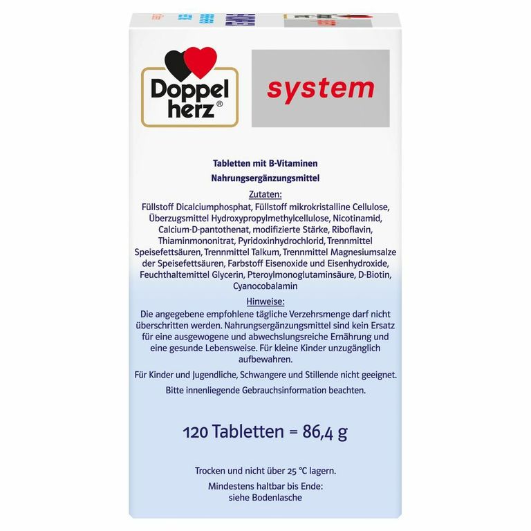 Doppelherz® System B-Komplex 120 St - Shop Apotheke