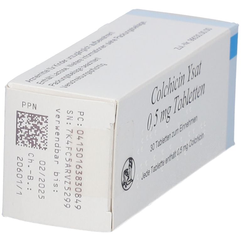 Colchicin Ysat 0,5 mg 30 St mit dem E-Rezept kaufen - Shop Apotheke