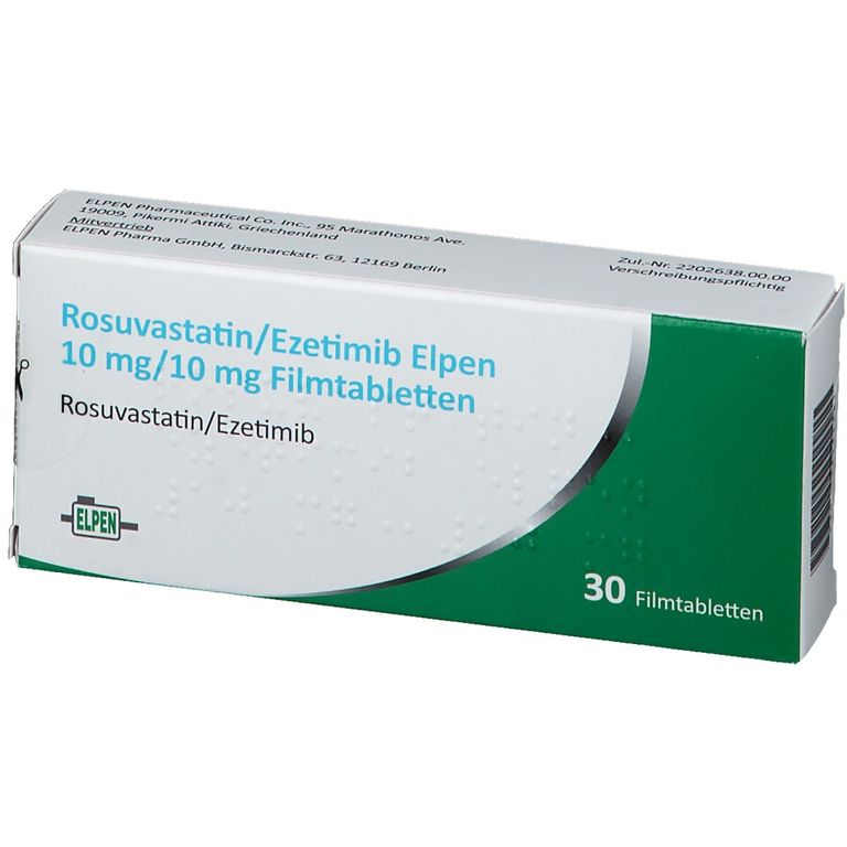 Rosuvastatin Ezetimib Elpen Mg Mg St Mit Dem E Rezept Kaufen