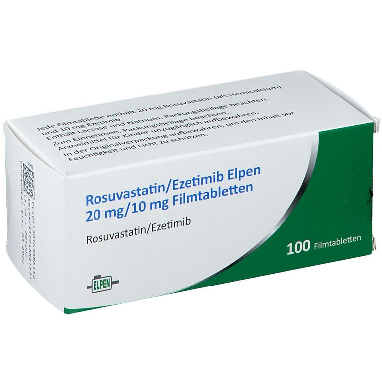 Rosuvastatin/Ezetimib Elpen 20 mg/10 mg 100 St mit dem E-Rezept kaufen