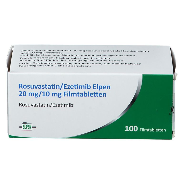 Rosuvastatin/Ezetimib Elpen 20 mg/10 mg 100 St mit dem E-Rezept kaufen