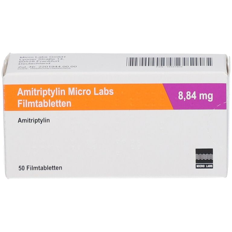 AMITRIPTYLIN Micro Labs 8,84 mg Filmtabletten 50 St mit dem ERezept kaufen Shop Apotheke