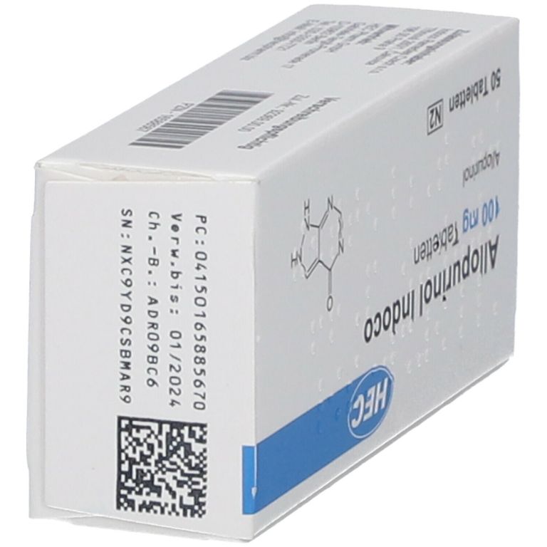 Allopurinol Indoco 100 mg 50 St mit dem E-Rezept kaufen - Shop Apotheke
