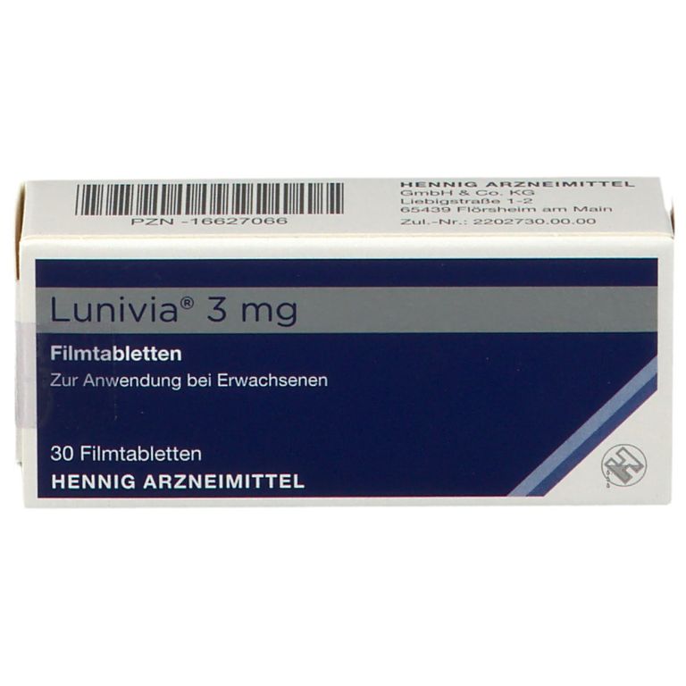Lunivia® 3 mg 30 St mit dem ERezept kaufen Shop Apotheke