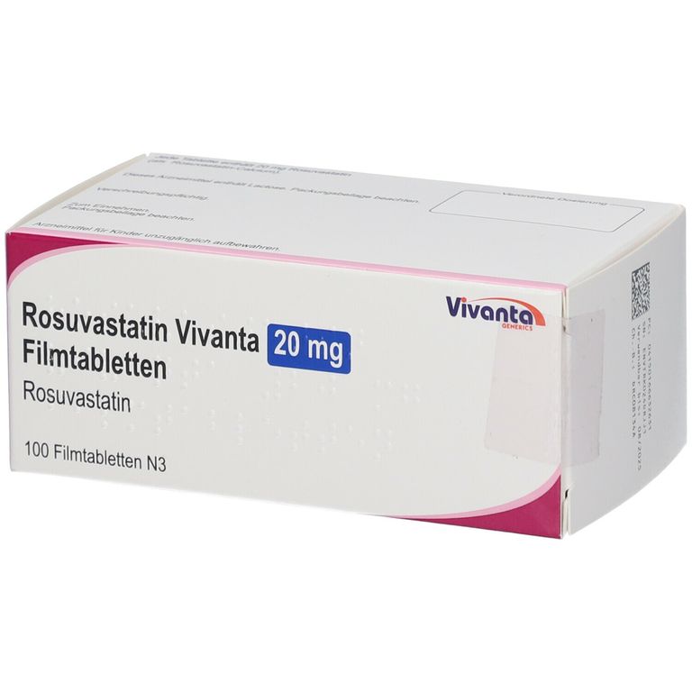 Rosuvastatin Vivanta 20 mg 100 St mit dem ERezept kaufen Shop Apotheke
