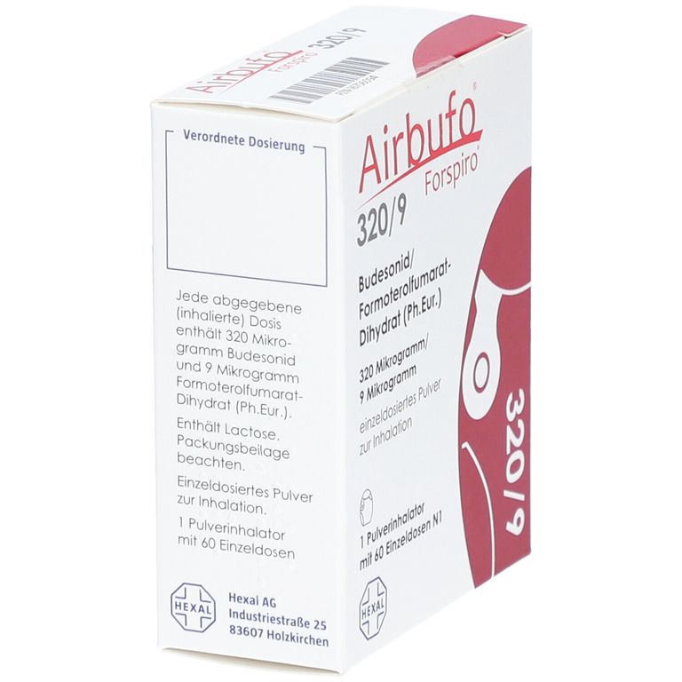 Airbufo® Forspiro® 320 µg/9 µg/Dosis 60 ED 1 St mit dem E-Rezept kaufen ...