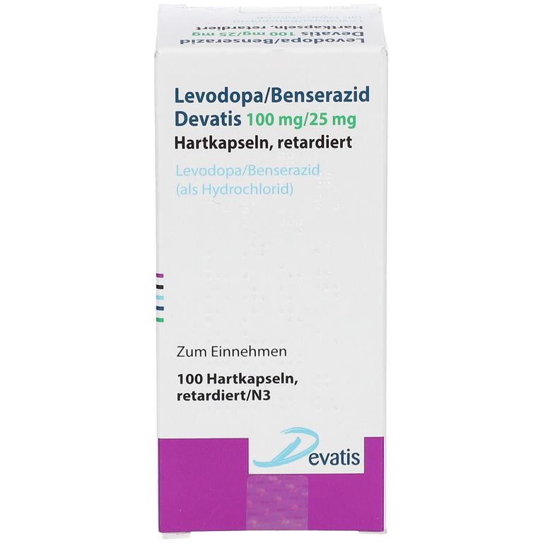 Levodopa/Benserazid Devatis 100 mg/25 mg 100 St mit dem E-Rezept kaufen