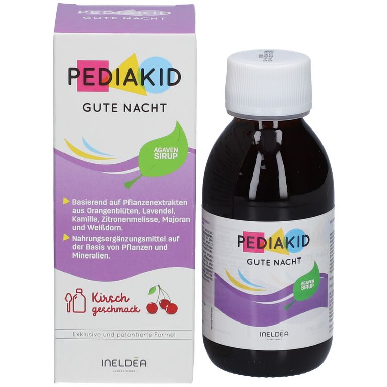 PEDIAKID GUTE NACHT GUMS – Schlafgummis Mit Linde, Kamille, Melisse & Weißdorn, 60 Stück, Gelatinefrei