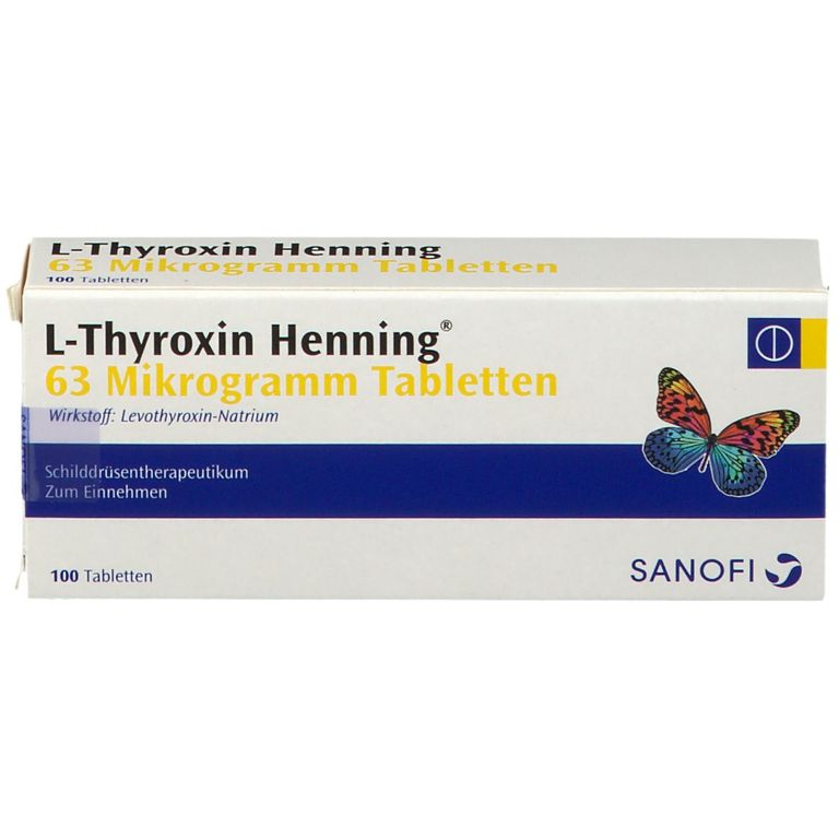LThyroxin Henning 63 µg 100 St mit dem ERezept kaufen Shop Apotheke
