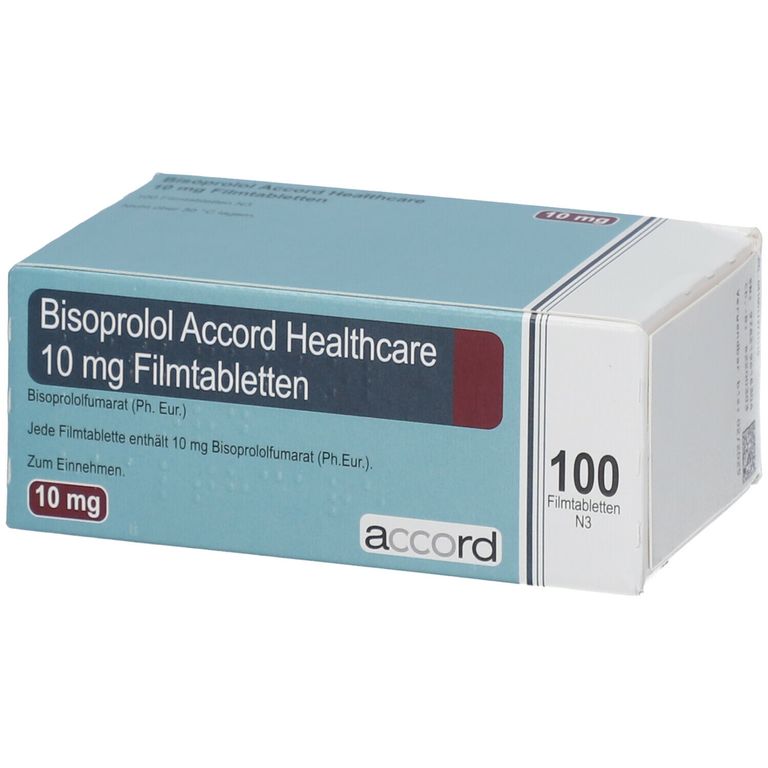BISOPROLOL Accord Healthcare 10 mg Filmtabletten 100 St mit dem ERezept kaufen Shop Apotheke