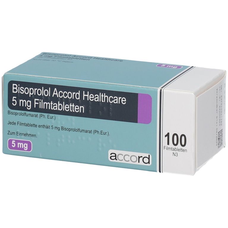 BISOPROLOL Accord Healthcare 5 mg Filmtabletten 100 St mit dem ERezept kaufen Shop Apotheke