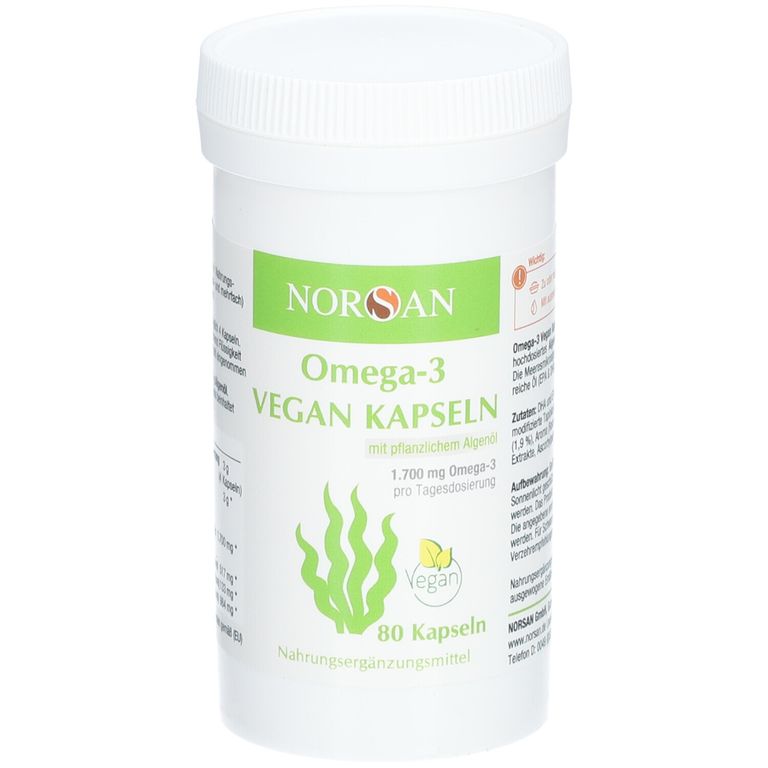 NORSAN Omega3 Vegan Algenöl Kapseln 80 St Shop Apotheke