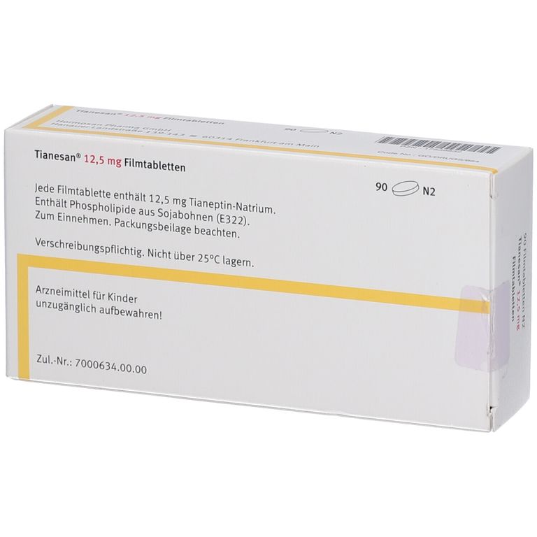 TIANESAN 12,5 mg Filmtabletten 90 St mit dem E-Rezept kaufen - Shop