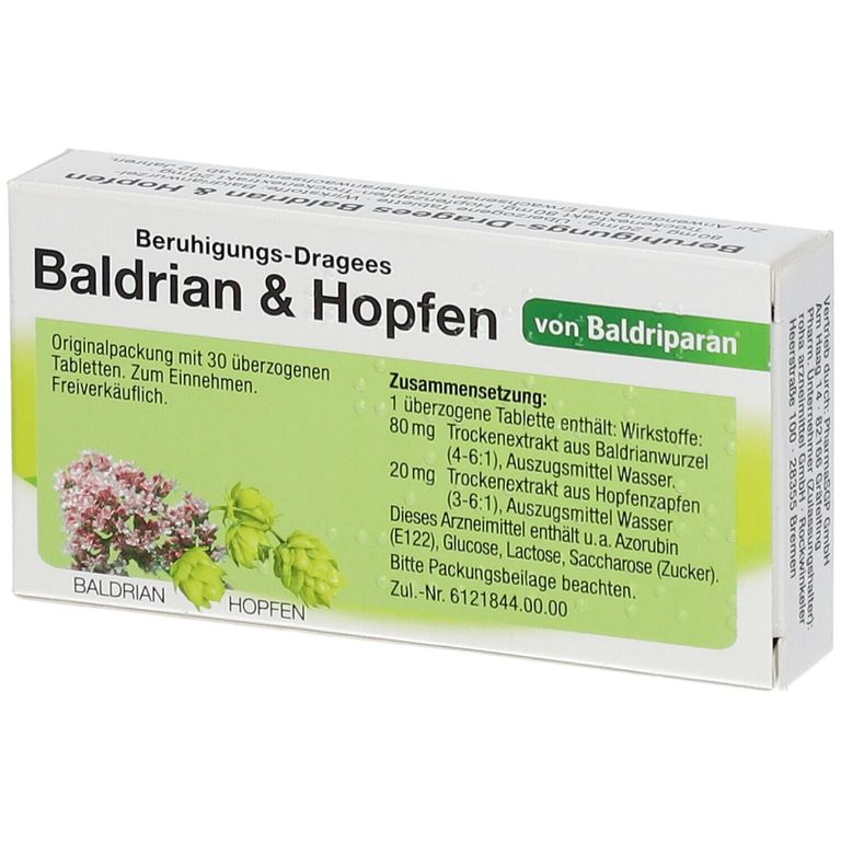 Das Gesunde Plus Beruhigungs Dragees Baldrian & Hopfen Erfahrungen Baldriparan® Beruhigungs-Dragees Baldrian & Hopfen 30 St - Shop Apotheke