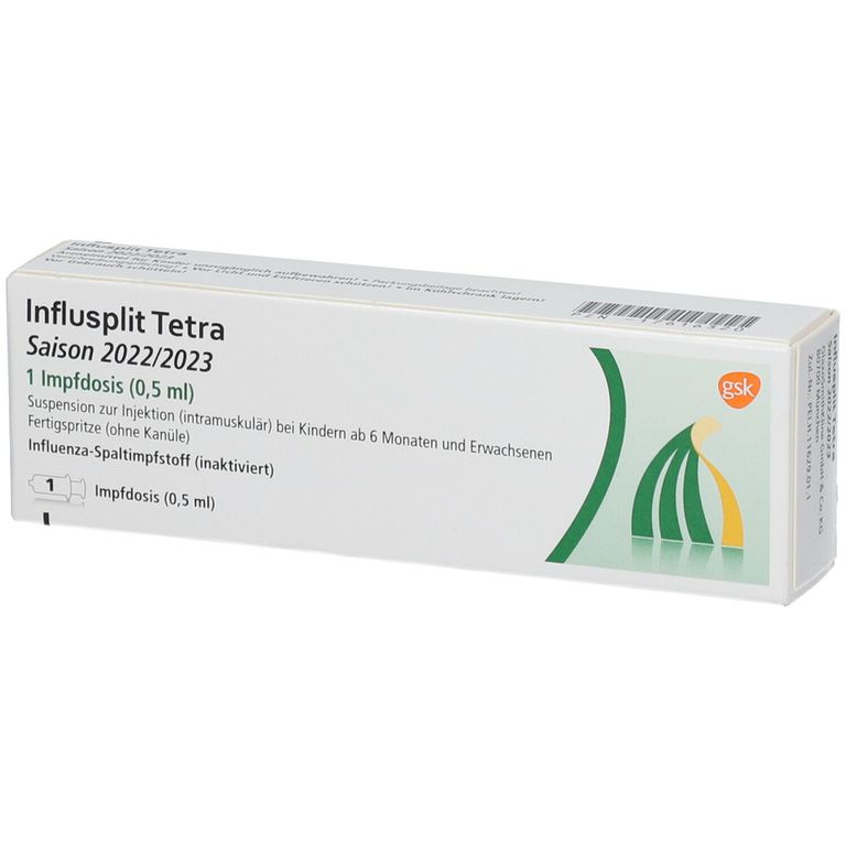 INFLUSPLIT Tetra 2022/2023 Inj.Susp.i.e.Fertigsp. 1x0,5 ml mit dem E