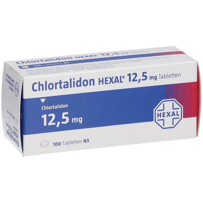 CHLORTALIDON HEXAL 12,5 mg Tabletten 100 St mit dem ERezept kaufen