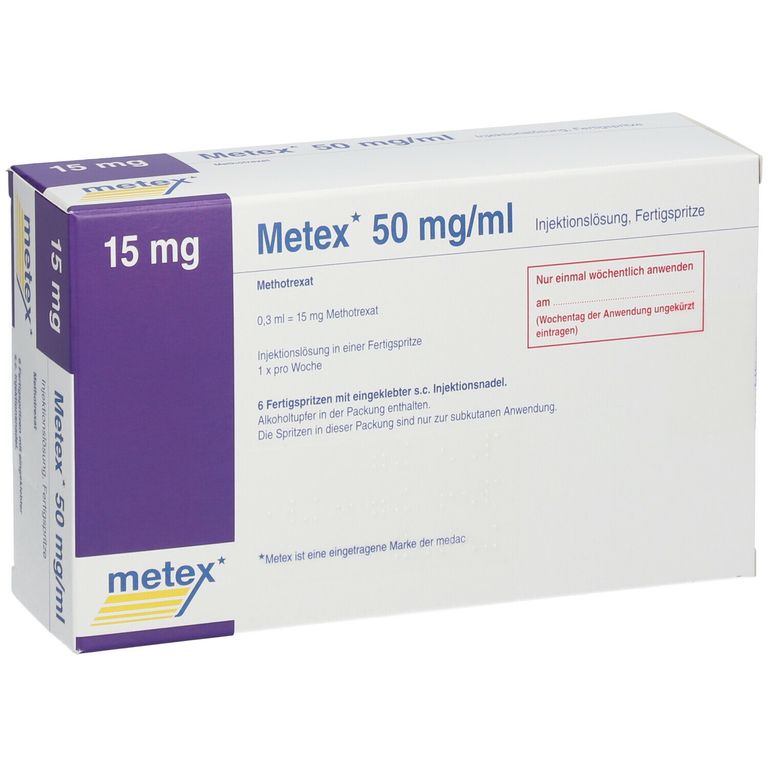 METEX FS 15 mg (50mg/ml) Inj.-Lösung Fertigspr. 6 St mit dem E-Rezept ...