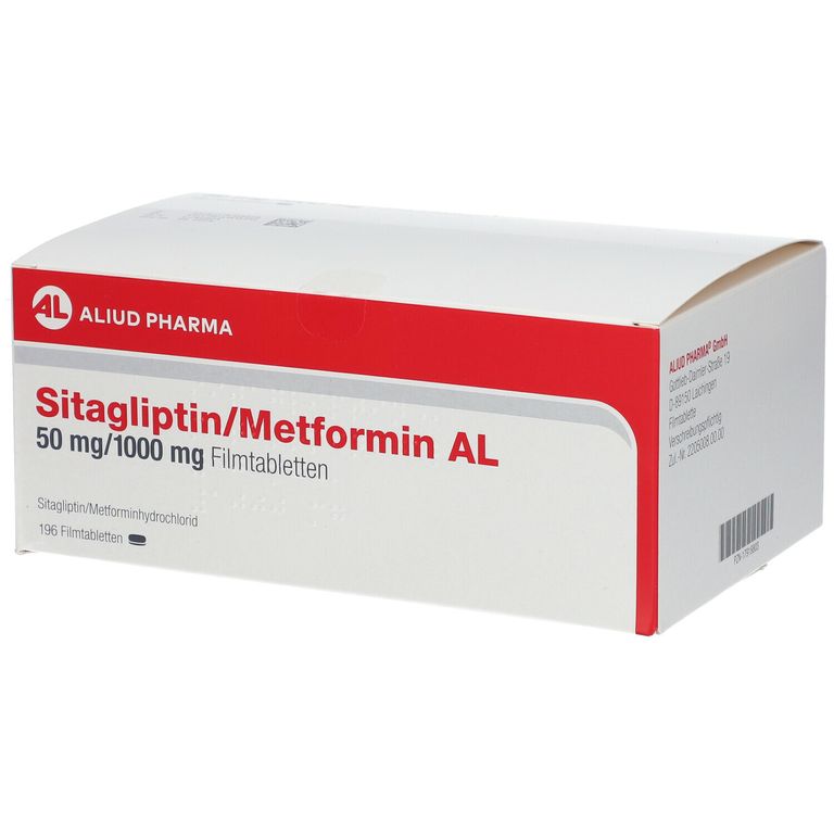 SITAGLIPTIN/Metformin AL 50 Mg/1000 Mg Filmtabl. 196 St Mit Dem E ...