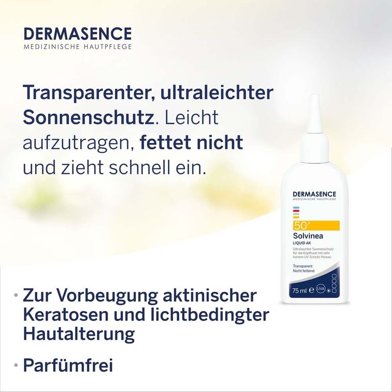 DERMASENCE Solvinea Liquid AK 50+ 75 ml - Shop Apotheke