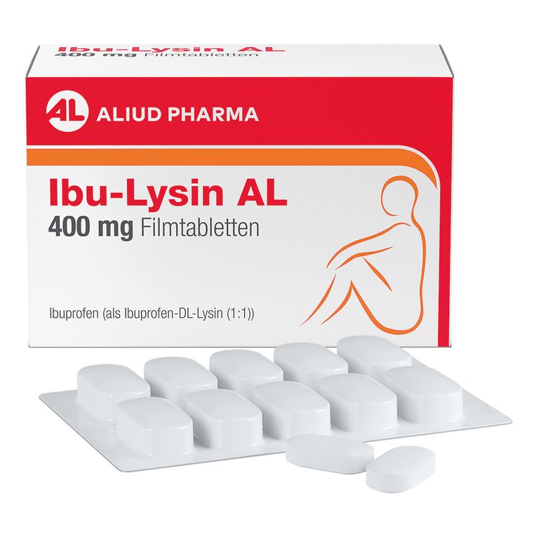 Ibu-Lysin AL 400 mg Filmtabletten bei akuten Schmerzen 50 St - Shop