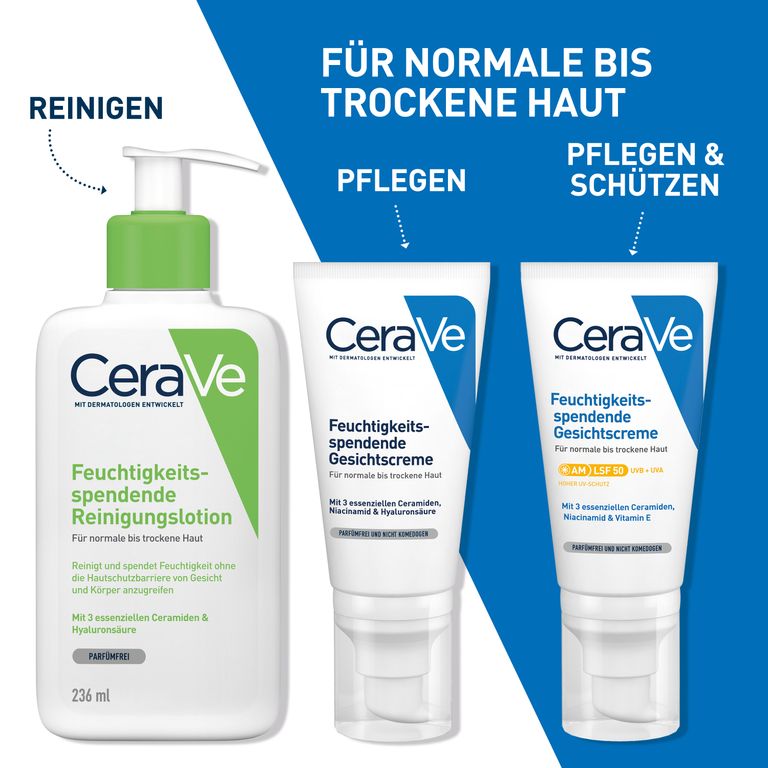 Cerave Feuchtigkeitsspendende Gesichtscreme Mit Lsf 50 CeraVe Feuchtigkeitsspendende Gesichtscreme mit LSF 50 – für normale