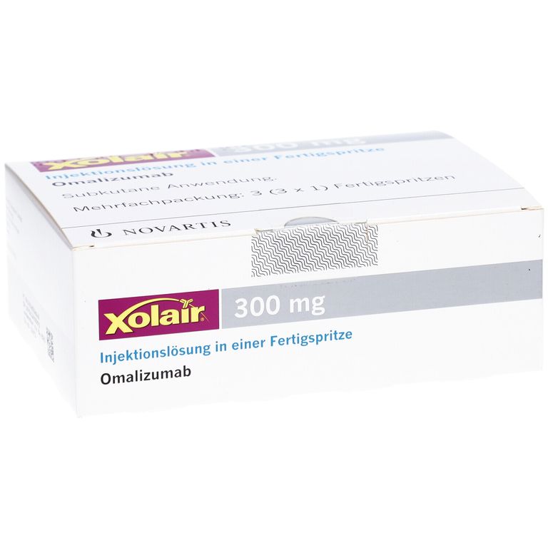 XOLAIR 300 mg Injektionslösung i.e.Fertigspritze 3x1 St mit dem E ...