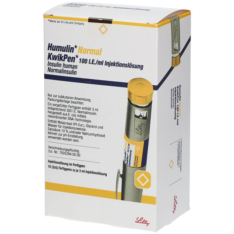 HUMULIN Normal KwikPen 100 I.E./ml Injektionslsg. 10 St mit dem E ...