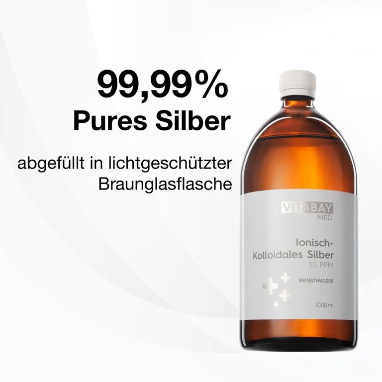 Produktbild von Kolloidales Silber 200 Ppm – 100 Ml In Braunglasflasche Mit Pipette – Dorado Superfoods, Hochrein & Elektrolytisch