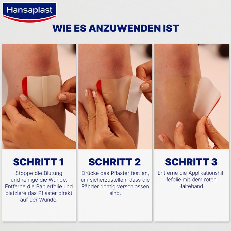 Hansaplast Zweite Haut Schutz | Hydrokolloid Pflaster | Schnellere