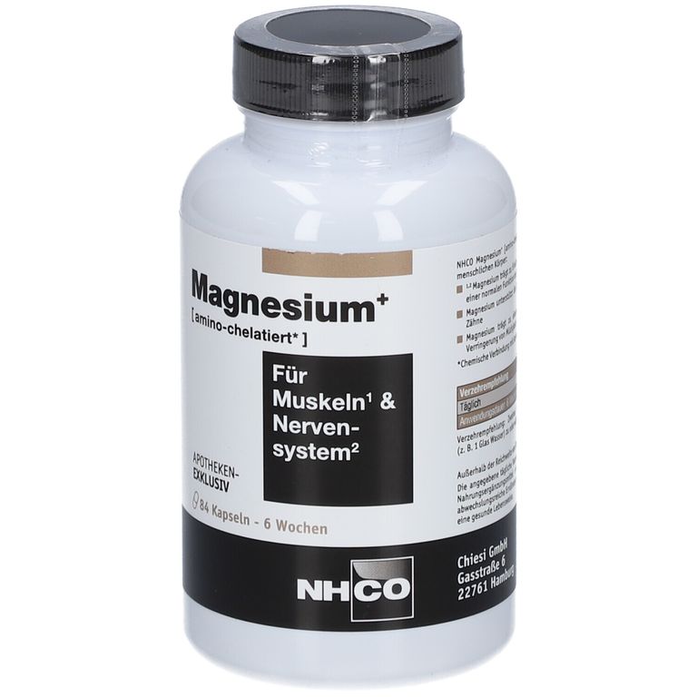 NHCO Magnesium+ amino-chelatiert Kapseln 84 St - Shop Apotheke