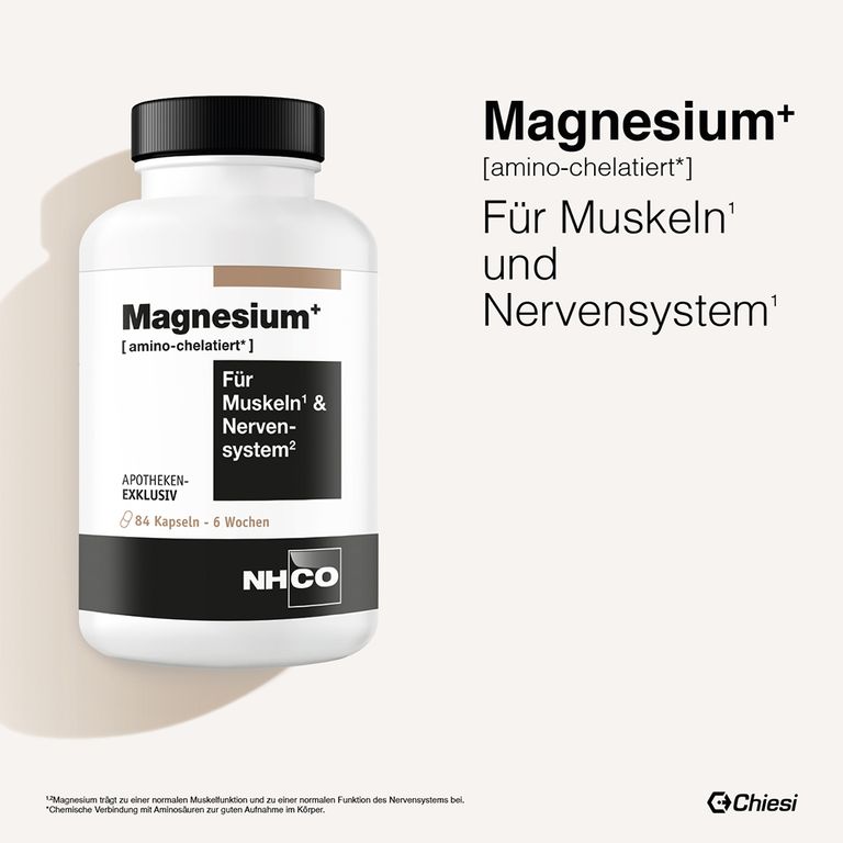 NHCO Magnesium+ amino-chelatiert Kapseln 84 St - shop-apotheke.com