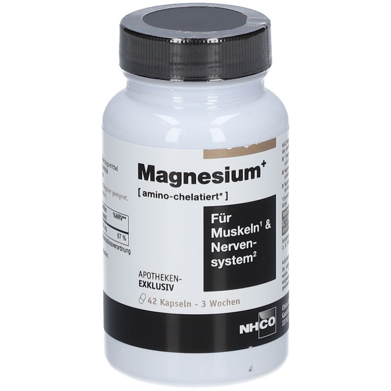 NHCO Magnesium+ amino-chelatiert Kapseln 42 St - Shop Apotheke