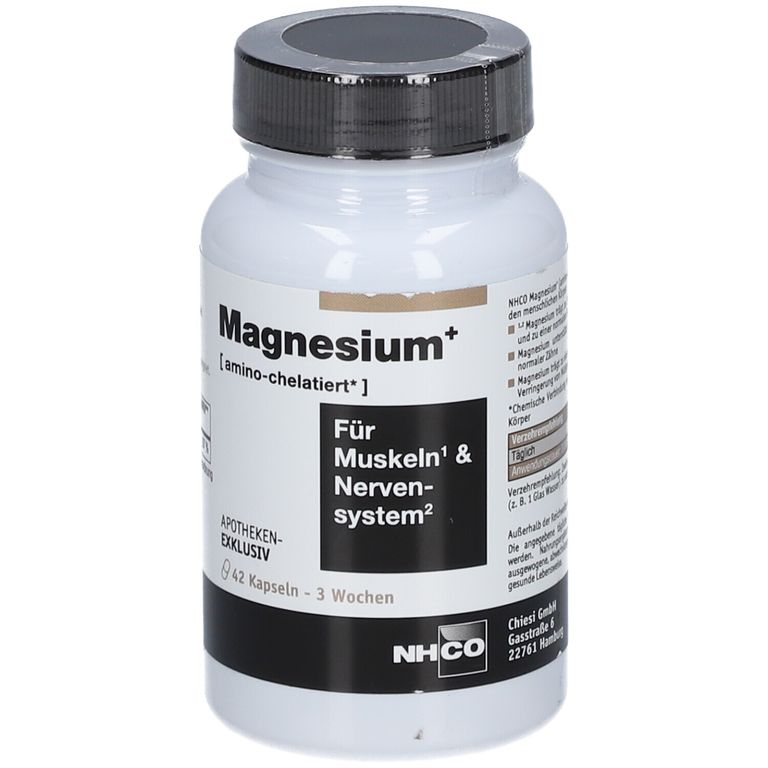 NHCO Magnesium+ amino-chelatiert Kapseln 42 St - shop-apotheke.com