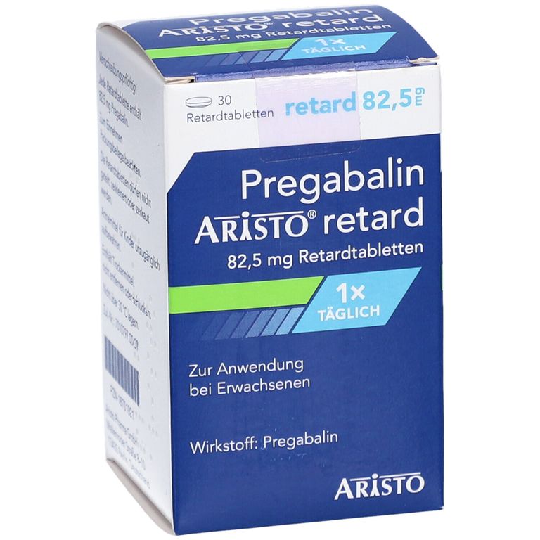 PREGABALIN Aristo retard 82,5 mg Retardtabletten 30 St mit dem E-Rezept ...