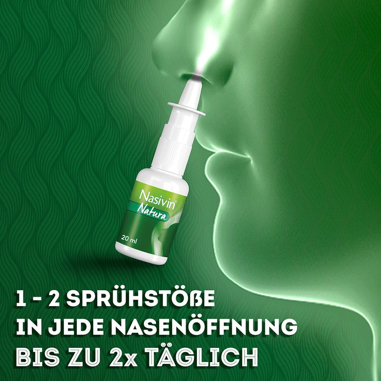 Nasivin® Natura Nasenspray, abschwellendes Nasenspray 20 ml - Shop Apotheke