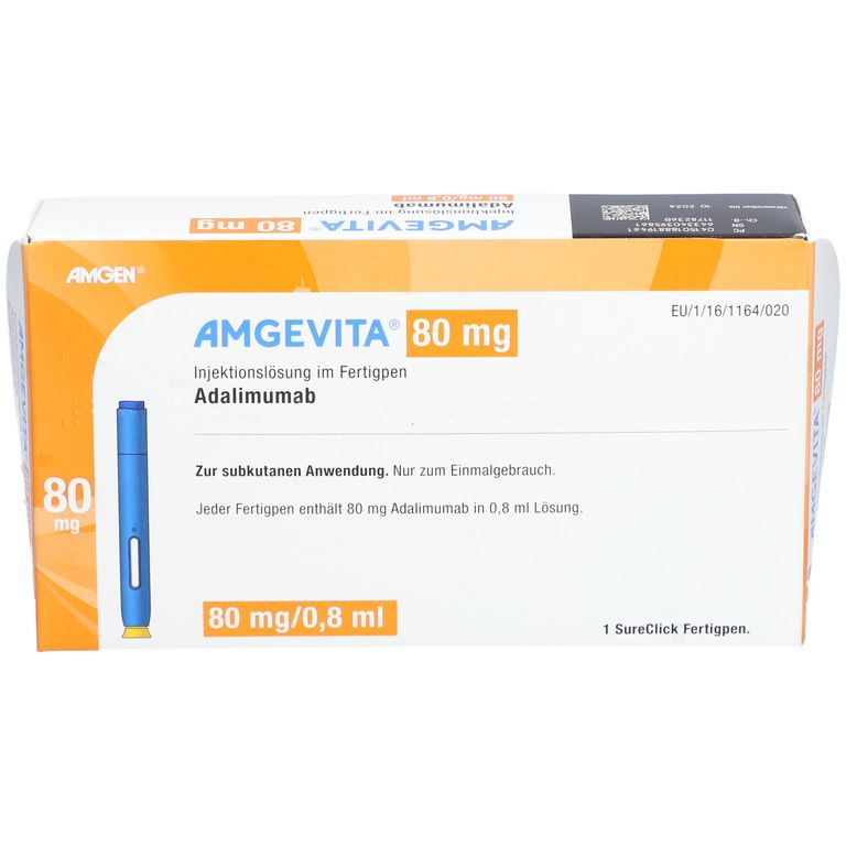 AMGEVITA 80 mg/0,8 ml Inj.-Lösung im Fertigpen 1 St mit dem E-Rezept ...