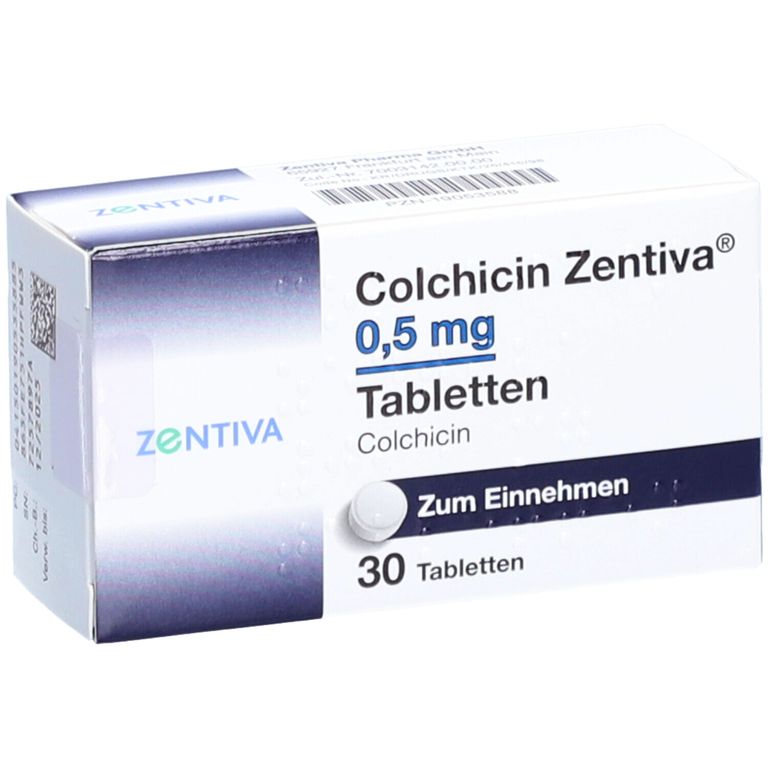 COLCHICIN Zentiva 0,5 mg Tabletten 30 St mit dem E-Rezept kaufen - Shop ...