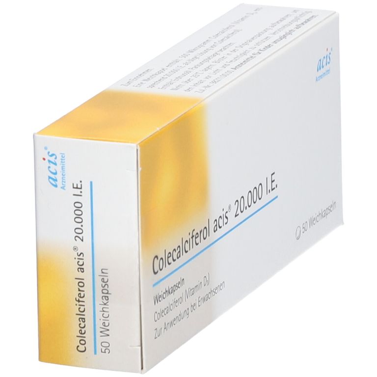 COLECALCIFEROL acis 20.000 I.E. Weichkapseln 50 St mit dem E-Rezept ...