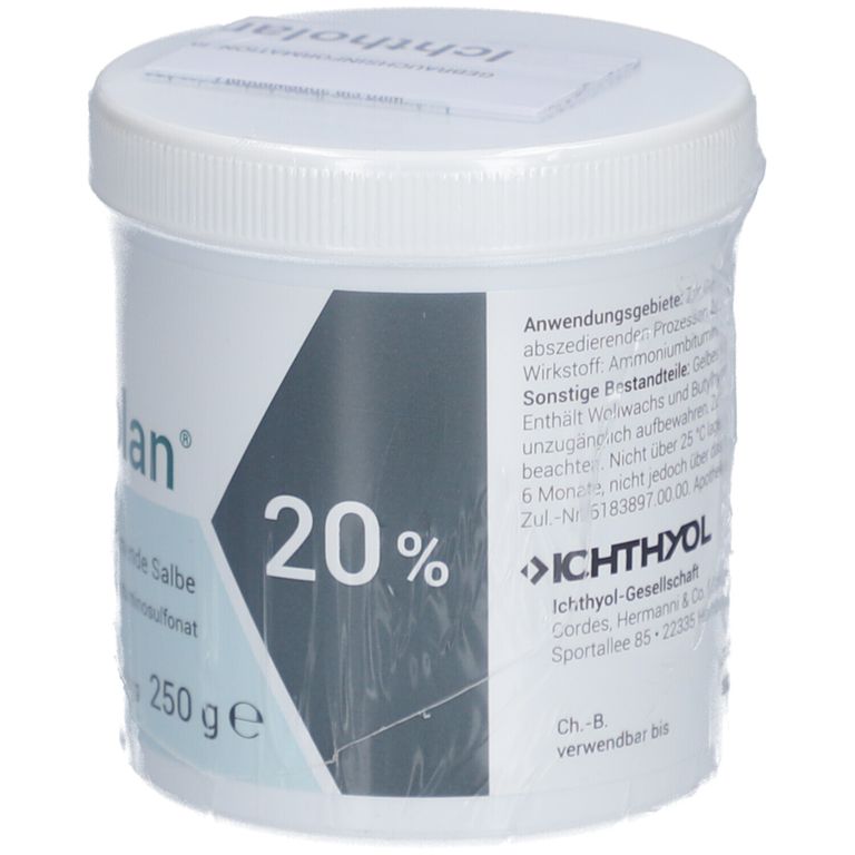 Ichtholan® 20 Salbe Zur Behandlung von Hautentzündungen 250 g Shop Apotheke