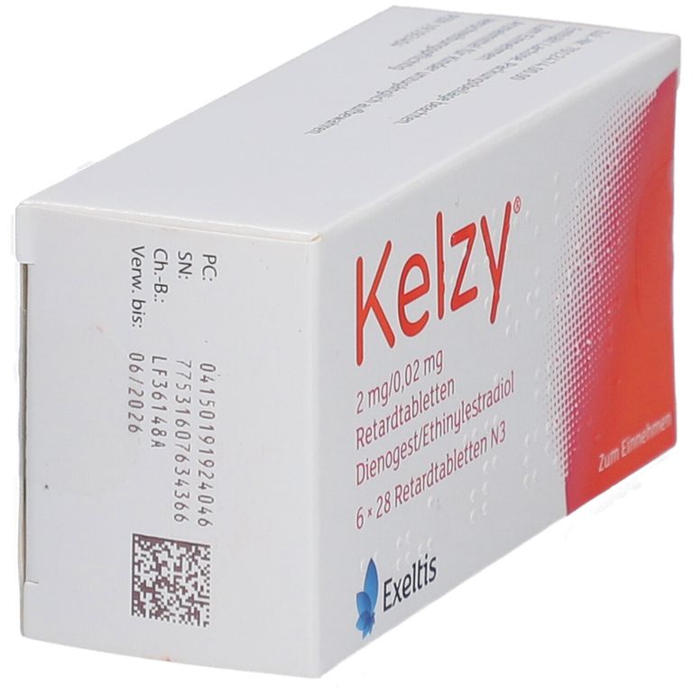 KELZY 2 mg/0,02 mg Retardtabletten 168 St mit dem E-Rezept kaufen ...