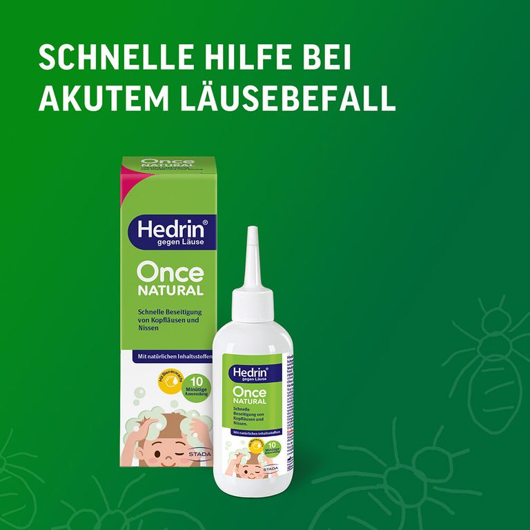 HEDRIN® Once Natural, Läusemittel mit natürlichen Inhaltsstoffen zur