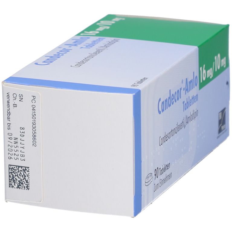 CANDECOR-Amlo 16 mg/10 mg Tabletten 90 St mit dem E-Rezept kaufen